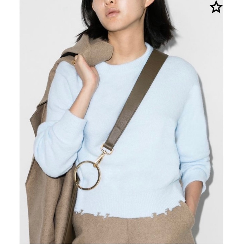 Tibi Fondue Distressed Hem Pullover • Large
